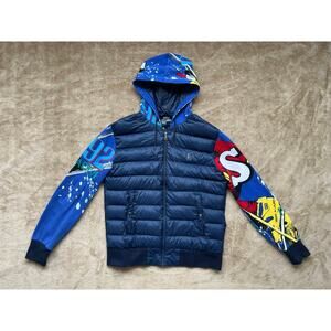 POLO Ralph Lauren Suicide Downhill Skier 1992 Hooded Zip‎ Up Jacket Men’s Medium